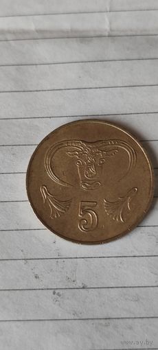 Кипр 5 цент 2001
