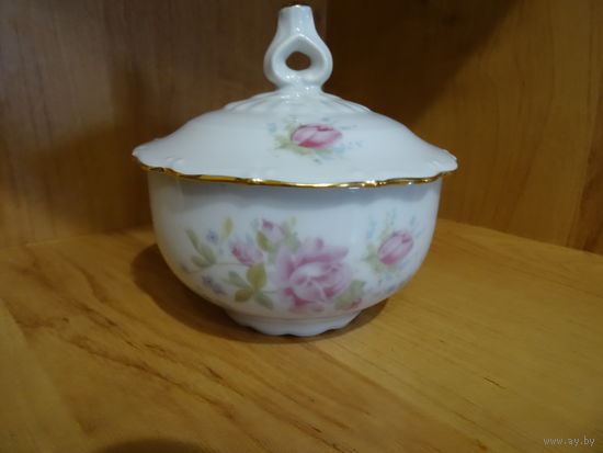 Сахарница, тонкий фарфор, Чехословакия, 80-е г.