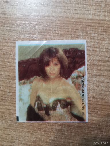 Вкладыш от жвачки  Виктория Принсипал Victoria Principal Кеnt Suреrstаr знаменитости (Кент)