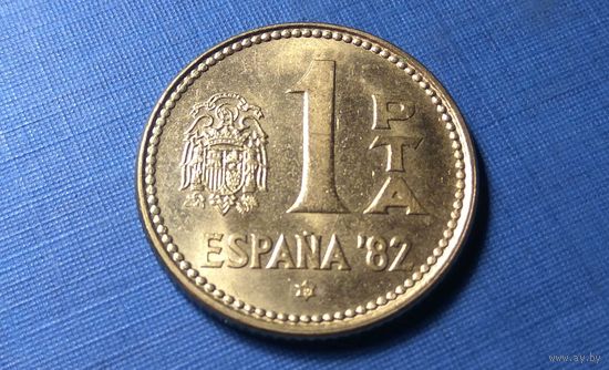 1 песета 1980 (80). Испания. AU!