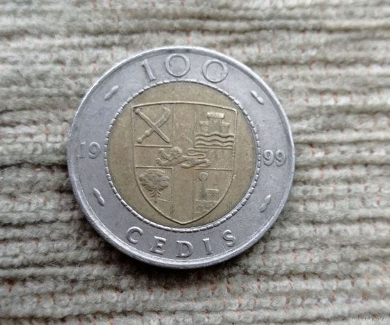 Werty71 Гана 100 седи 1999 биметалл