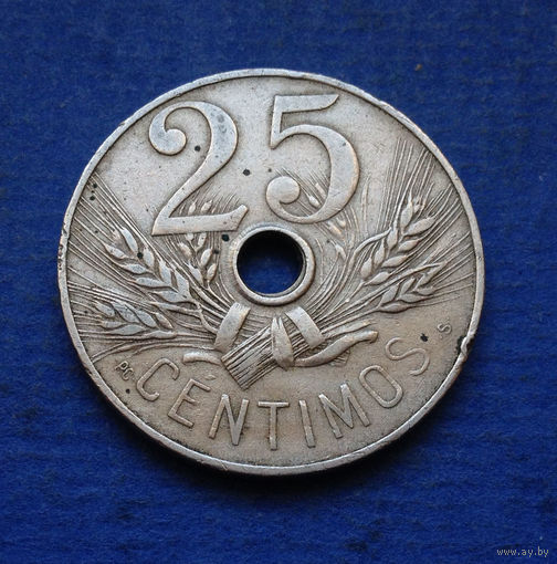 Испания 25 сентимо 1927