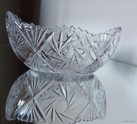 Конфетница. Салатник. Ладья. Хрусталь