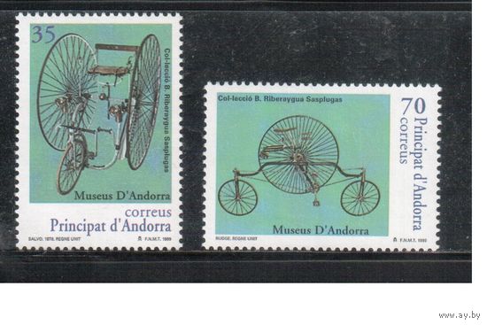 Андорра(Испанская)-1999(Мих.263-264)  **   ,  Велосипеды,(полная серия)