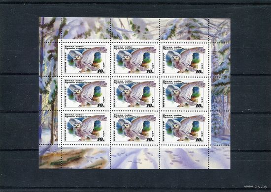 СССР 1990. Фауна. Совы. Малый лист