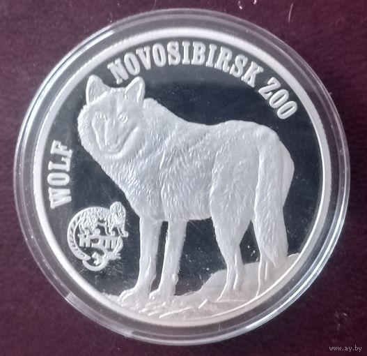 Британские Виргинские острова 1 доллар, 2017 Волк