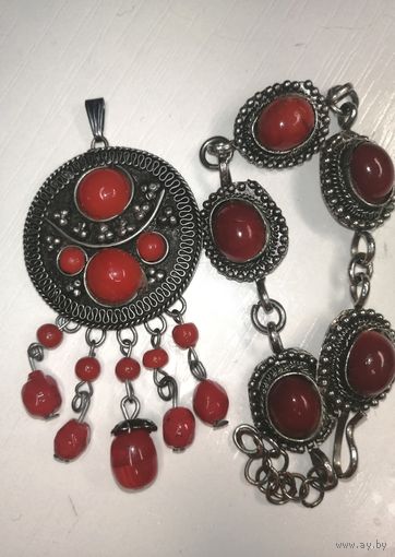 Подвеска и браслет. Винтаж