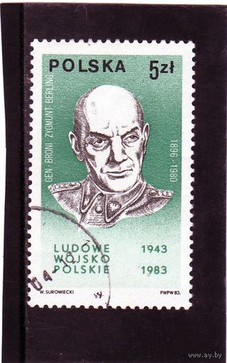 Польша.Ми-2883.Генерал Зигмунт Берлинг (1896-1980). Серия: Польская народная армия, 40-я Anniv. 1983.