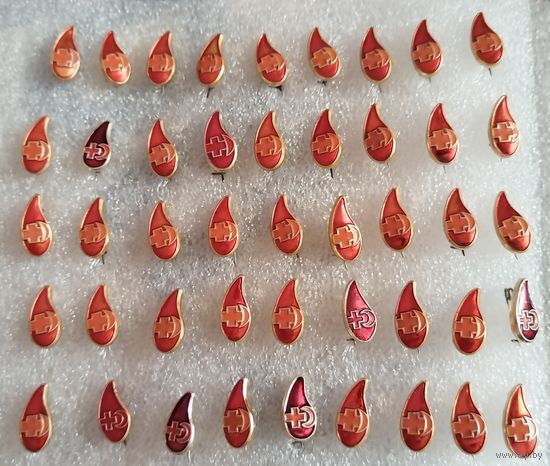 Значки. Донор СССР. Капелька. Цена указывается за один значок. #-III-01