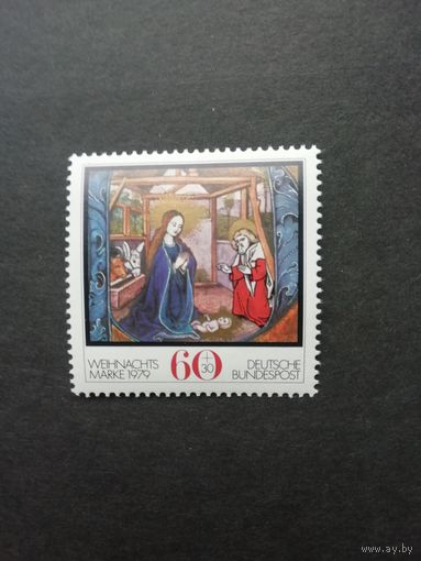 ФРГ 1979 Марка "Рождество" (чистая**) Мi:1032 каталог 1.20 евро