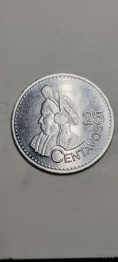 Гватемала 25 сентавос 2022
