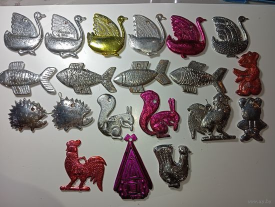 Ёлочные игрушки 1950 х годов . Цена за единицу