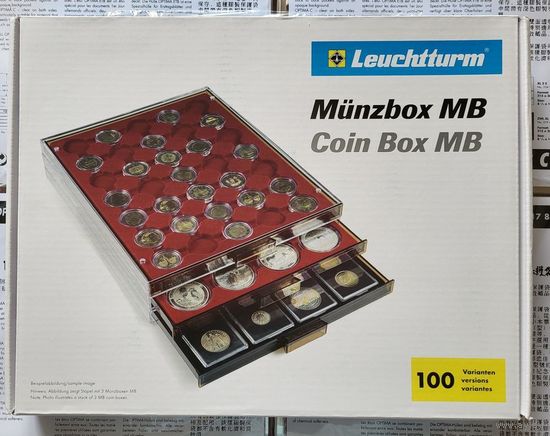 Leuchtturm планшет MB20 на 20 монет 48 x 48 мм! Под унцовки! Германия, Лейхтурм! ВОЗМОЖЕН ОБМЕН!