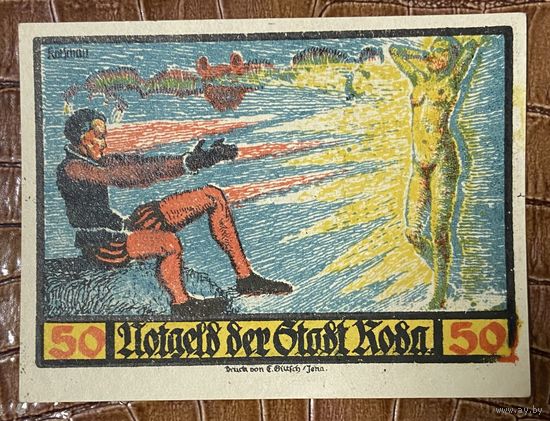 Нотгельд 50 пфеннигов 1921 год. Альтенбург,. Веймарская республика