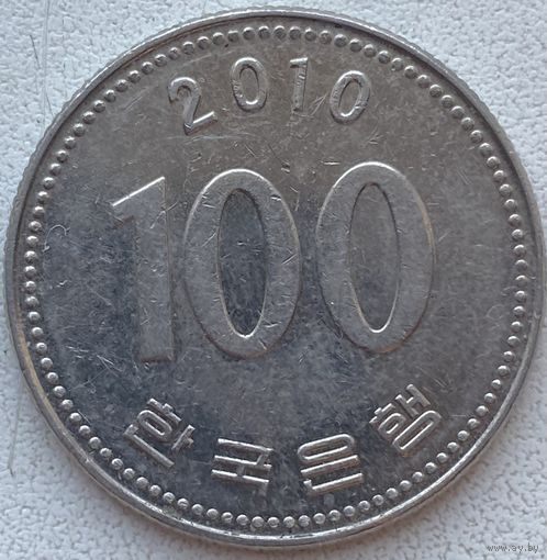 Южная Корея 100 вон 2010 г.