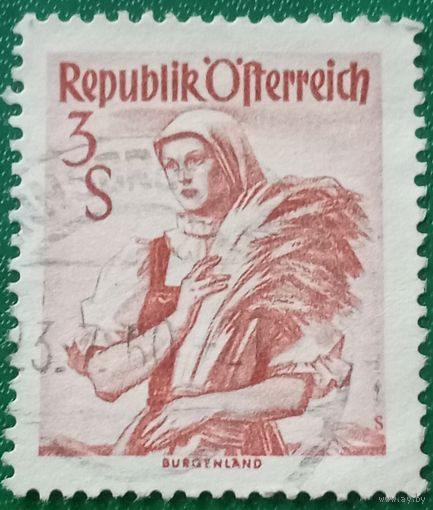 Австрия 1948. Провинциальный костюмы. Регион Бургенланд