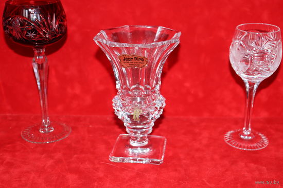 Ваза ручной огранки  jean pire crystal 24 pbo  клеймо