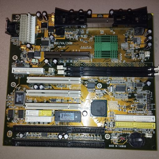 Старая ретро материнка 6bx/via/zx86.