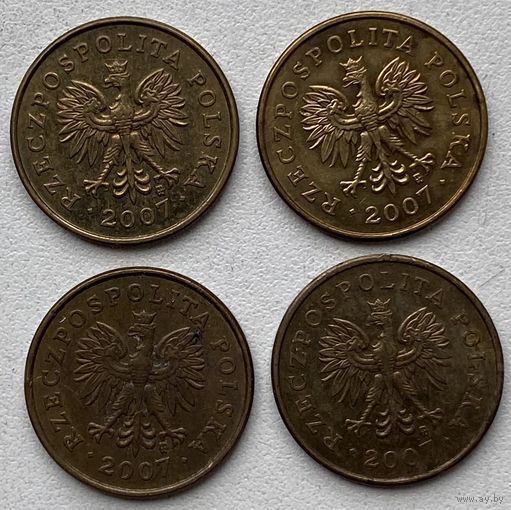 Польша 2 гроша 2007 г. Цена за 1 шт.