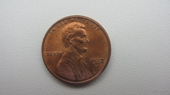 США 1 цент 1982 D