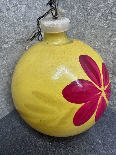 Елочная игрушка Шар большой роспись СССР