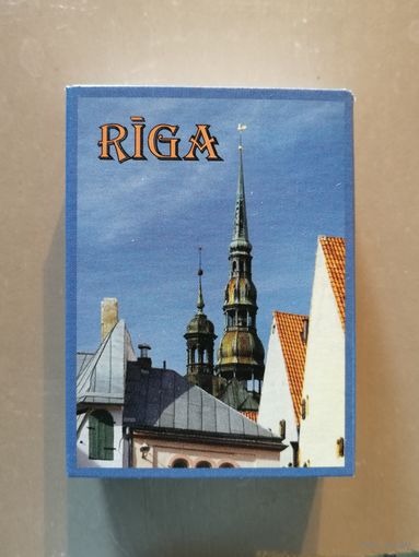 Латвия, города на спичечных коробках, Рига, 7 х 5 х 2 см, спички