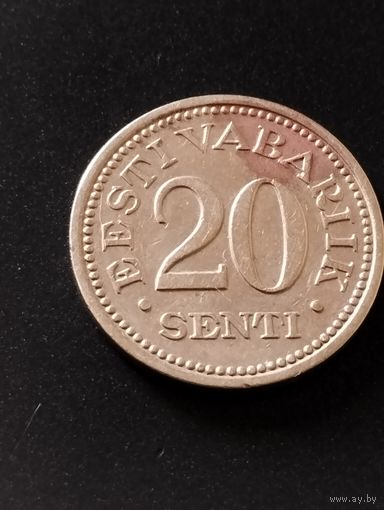 20 сентов 1935 , Эстония.
