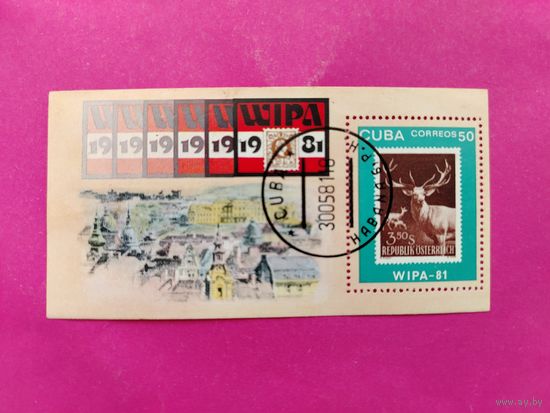 Куба. Выставка. Фауна. ( Блок ) 1981 года. *55.