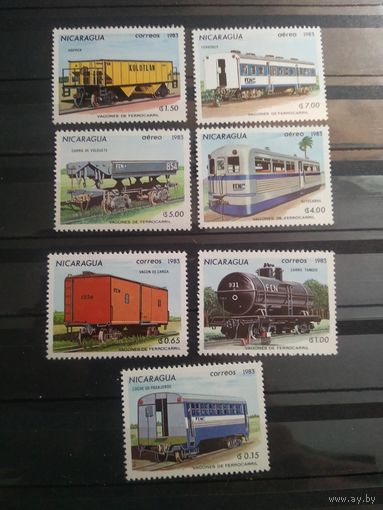 Никарагуа 1983 г. Вагоны.