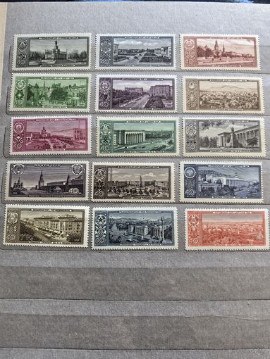 Чистые марки СССР 1958 год(Столицы ССР)