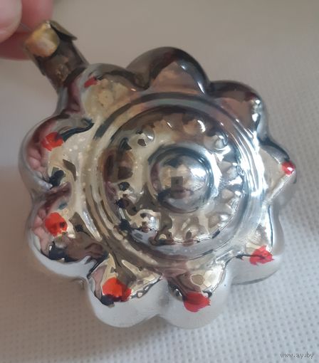 Ирушка ёлочная Каменный Цветок, стекло. СССР