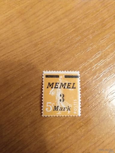 1922 французская мандатная территория Мемель чистая клей лёгкая наклейка искусство культура (2-9)