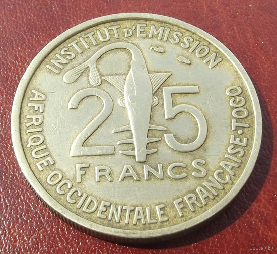 Того. 25 франков 1957