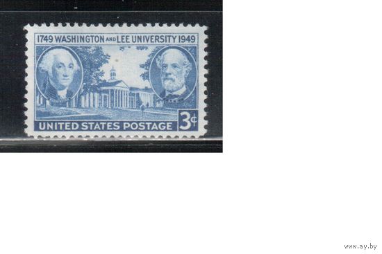 США-1949, (Мих.595),  *   , Университет Вашингтона и Ли,  (одиночка)
