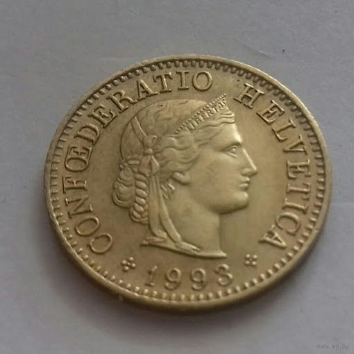 5 раппен, Швейцария 1993 г.