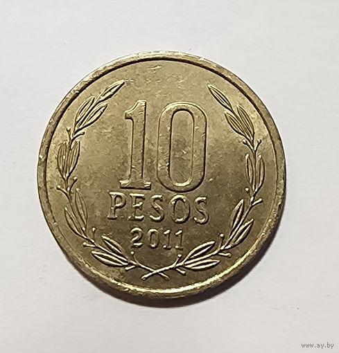 Чили 10 песо, 2011