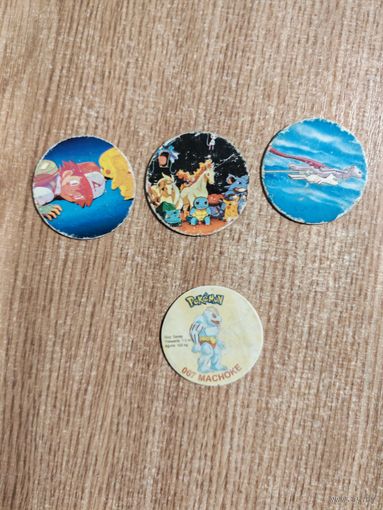 Фишки Покемон Pokemon  CAPS кэпсы сотки / цена указана за 1 штуку/