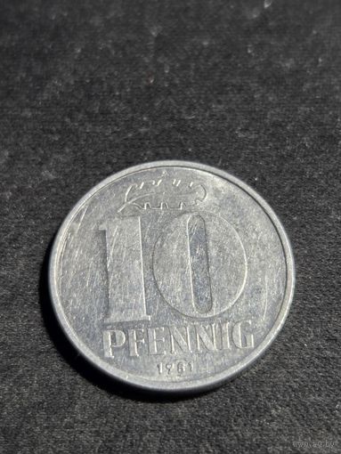 ГДР 10 пфеннигов 1981