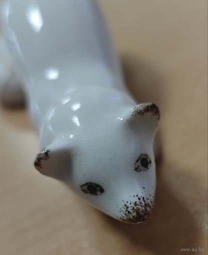 Статуэтка, Соболь (куница, ласка), Фарфор, Полонне ЗХК