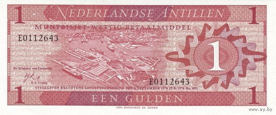 Нидерландские Антилы 1 гульден образца 1970 года UNC p20