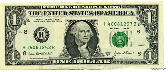 1 доллар 2003 A H