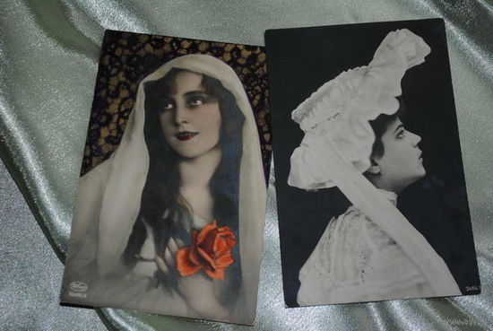 Открытки в коллекцию., - зап.Европа., - две почтовые карточки до 1917 года., - прошли почту!