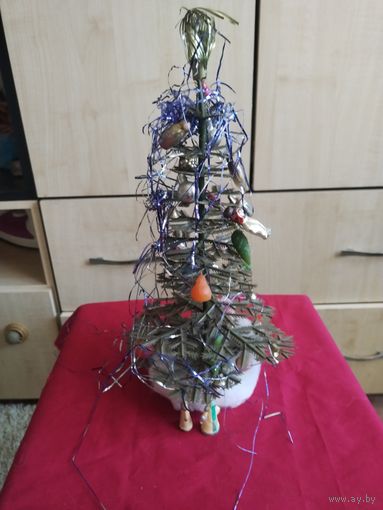 Елочка ссср с игрушками ссср.