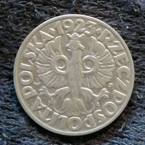 Польша 50 грошей 1923 г., Y# 13