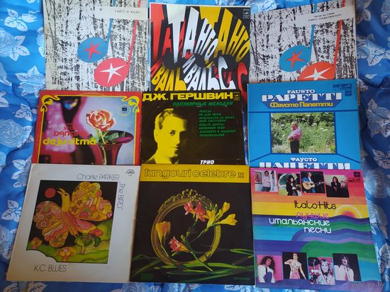 Набор грампластинок 70-80-х годов. 9 штук(3)