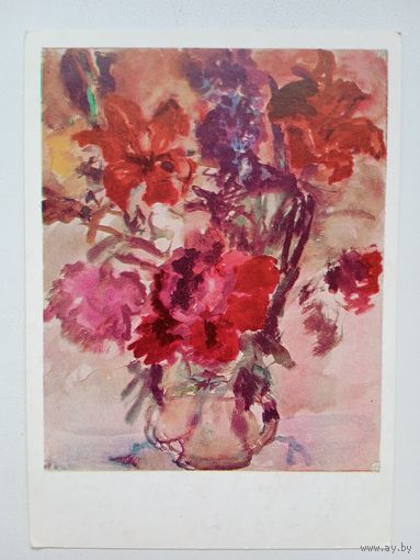 Фонвизин. Красные лилии и пионы