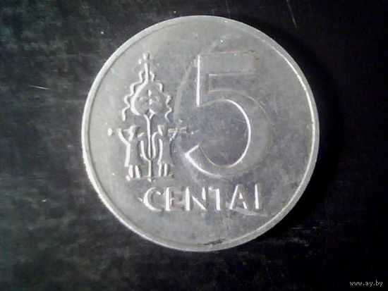Монеты.Европа.Литва 5 Центов 1991.
