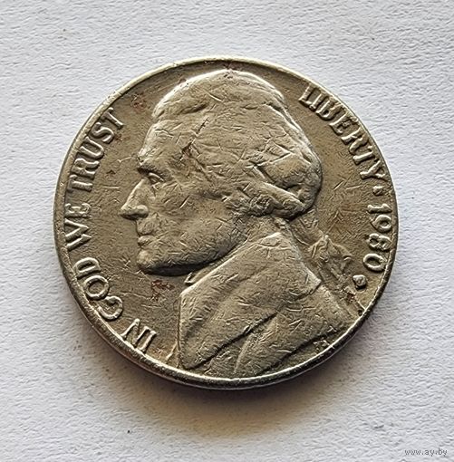США 5 центов, 1980 двор D