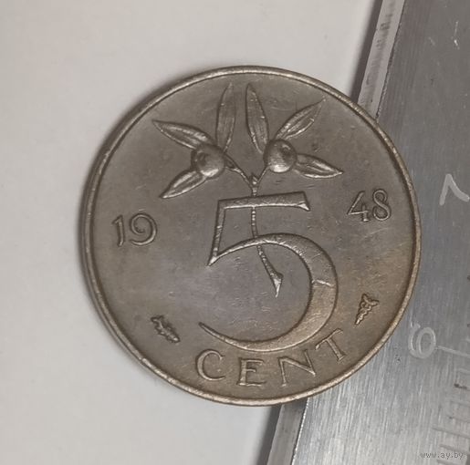 Нидерланды 5 центов, 1948