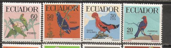 ФФ1 Эквадор 1958 Птицы